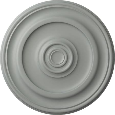 Ekena Millwork Kepler Traditional Ceiling Medallion (For Canopies up to 5 1/4"), 23 5/8"OD x 1 3/4"P, Primed White CM24KP